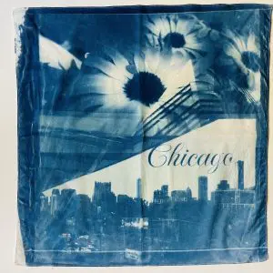 Blooming Downtown Cyanotype
